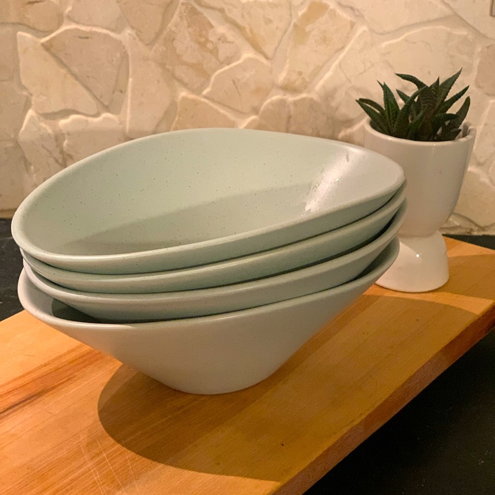 RETRONEU | Set of 4 | Oval Snack/ Cereal/Soup Bowls